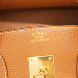 ★SALE【5he5375-h】エルメス ハンドバッグ バーキン35 トゴ ゴールド ゴールド金具 □M刻印【中古】レディース