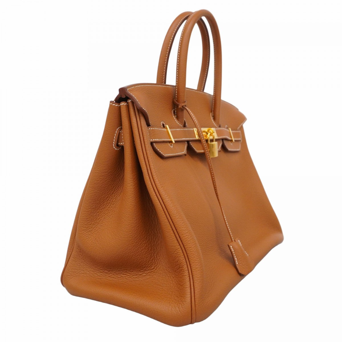 ★SALE【5he5375-h】エルメス ハンドバッグ バーキン35 トゴ ゴールド ゴールド金具 □M刻印【中古】レディース