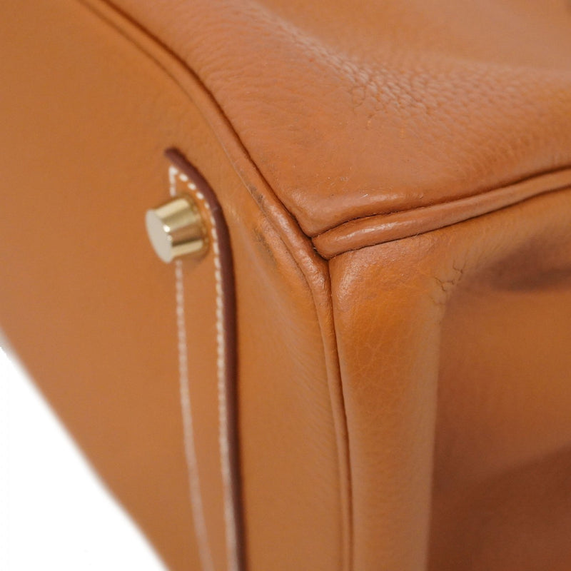 ★SALE【5he5375-h】エルメス ハンドバッグ バーキン35 トゴ ゴールド ゴールド金具 □M刻印【中古】レディース