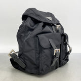 【5he5413-h】プラダ リュック・デイパック ナイロン ブラック シルバー金具【中古】レディース