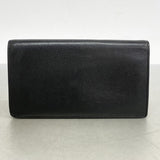 【5he5414-h】シャネル 長財布 キャビアスキン ブラック シルバー金具【中古】レディース