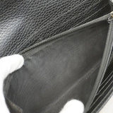 【5he5429-h】グッチ 長財布 GGマーモント 456116 レザー ブラック ゴールド金具【中古】レディース