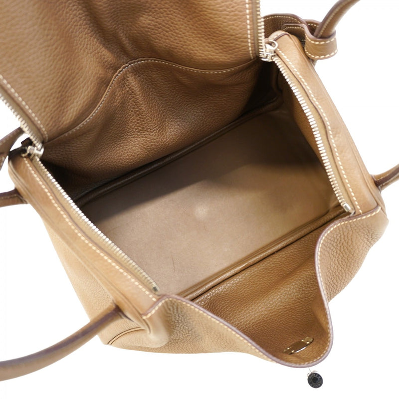 【5he5438-h】エルメス ショルダーバッグ リンディ30 トリヨンクレマンス エトゥープ シルバー金具 A刻印【中古】レディース