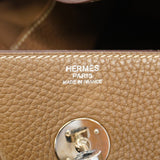 【5he5438-h】エルメス ショルダーバッグ リンディ30 トリヨンクレマンス エトゥープ シルバー金具 A刻印【中古】レディース