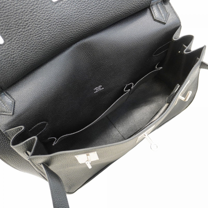 【5he5439-h】エルメス ショルダーバッグ ジプシエール34 トリヨンクレマンス ブラック シルバー金具 □P刻印【中古】メンズ レディース ユニセックス