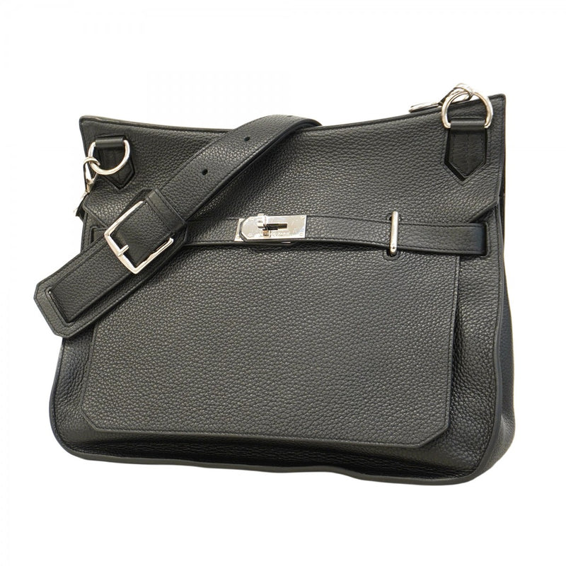 【5he5439-h】エルメス ショルダーバッグ ジプシエール34 トリヨンクレマンス ブラック シルバー金具 □P刻印【中古】メンズ レディース ユニセックス