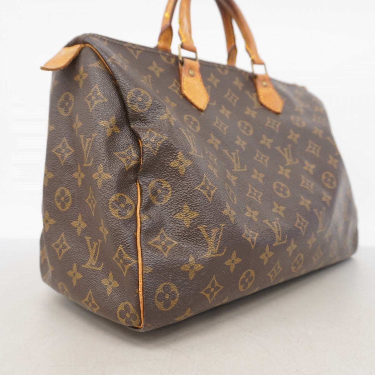LOUIS VUITTON ハンドバッグ モノグラム スピーディ35 ブラウン ルイヴィトン ハンドバッグ モノグラム スピーディ35 ブラウン
