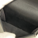 【5he5477-h】フェンディ 三つ折り財布 FFダイヤモンド レザー ブラック ゴールド金具【中古】レディース