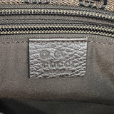 【5he5528-h】グッチ ハンドバッグ GGキャンバス/シェリーライン 374433 キャンバス ブラック ブラウン シルバー金具【中古】レディース