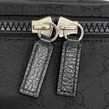 【5he5553-h】グッチ ウエストバッグ GGナイロン 449182 ナイロン ブラック シルバー金具【中古】レディース