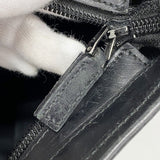 【5he5555-h】グッチ トートバッグ 34339 デニム ブラック シルバー金具【中古】レディース