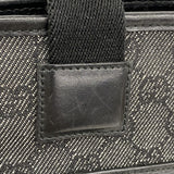 【5he5555-h】グッチ トートバッグ 34339 デニム ブラック シルバー金具【中古】レディース