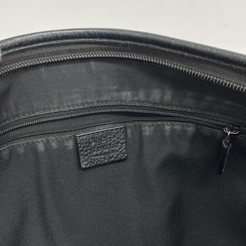 【5he5556-h】グッチ ショルダーバッグ アビー 258642 デニム ブラック シルバー金具【中古】レディース