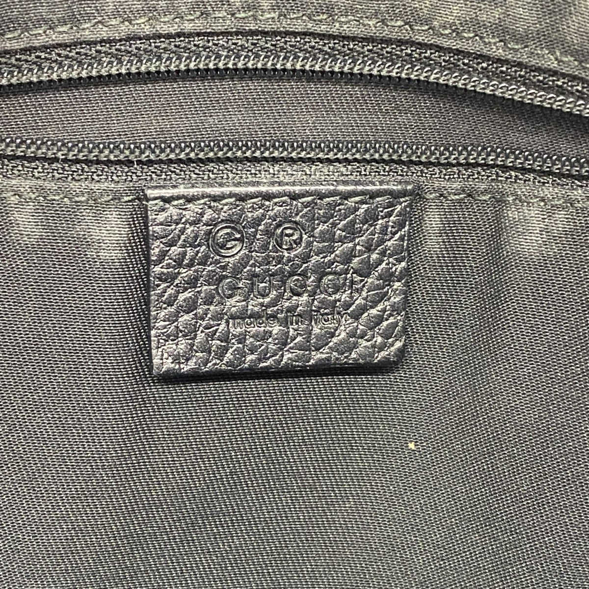 【5he5556-h】グッチ ショルダーバッグ アビー 258642 デニム ブラック シルバー金具【中古】レディース