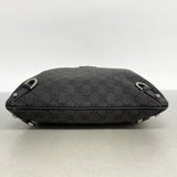 【5he5556-h】グッチ ショルダーバッグ アビー 258642 デニム ブラック シルバー金具【中古】レディース