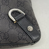 【5he5556-h】グッチ ショルダーバッグ アビー 258642 デニム ブラック シルバー金具【中古】レディース