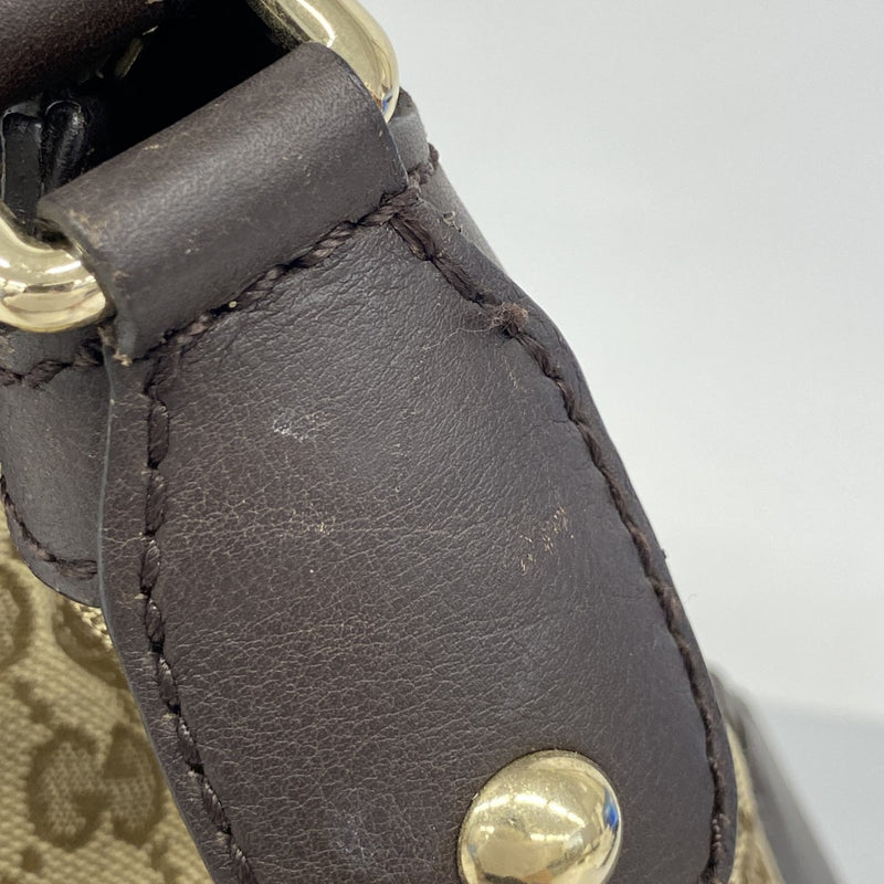 【5he5564-h】グッチ ショルダーバッグ GGキャンバス 232955 キャンバス ブラウン シャンパンゴールド金具【中古】レディース