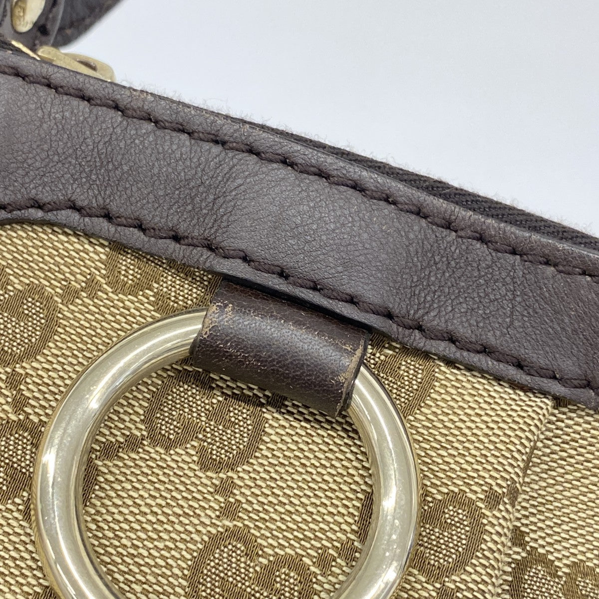 【5he5564-h】グッチ ショルダーバッグ GGキャンバス 232955 キャンバス ブラウン シャンパンゴールド金具【中古】レディース
