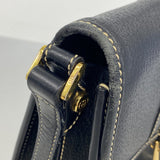 【5he5565-h】グッチ ショルダーバッグ 007 261 0715 レザー ブラック ゴールド金具【中古】レディース