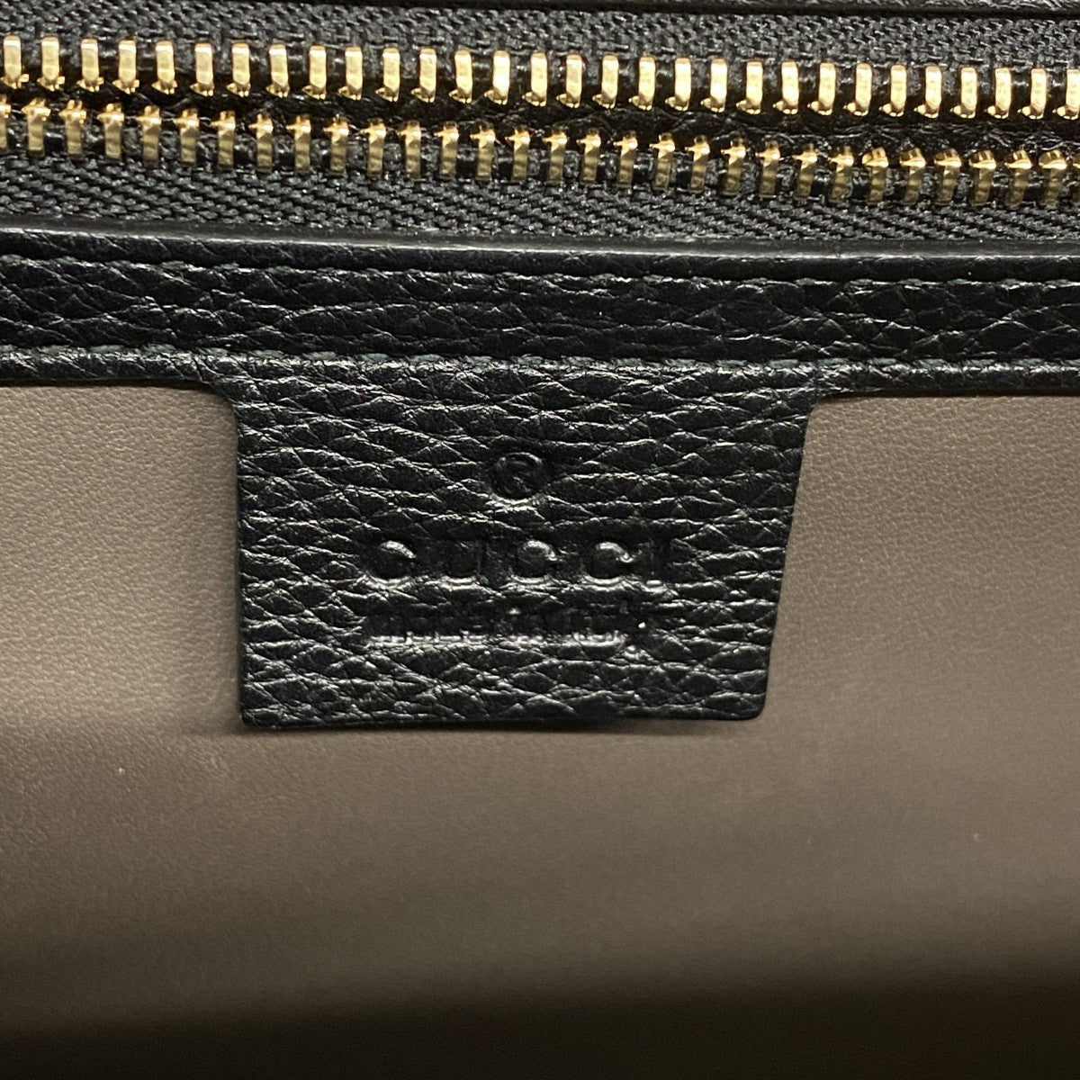 【5he5577-b-h】グッチ ショルダーバッグ バンブー 387611 レザー ブラック シャンパンゴールド金具【中古】レディース