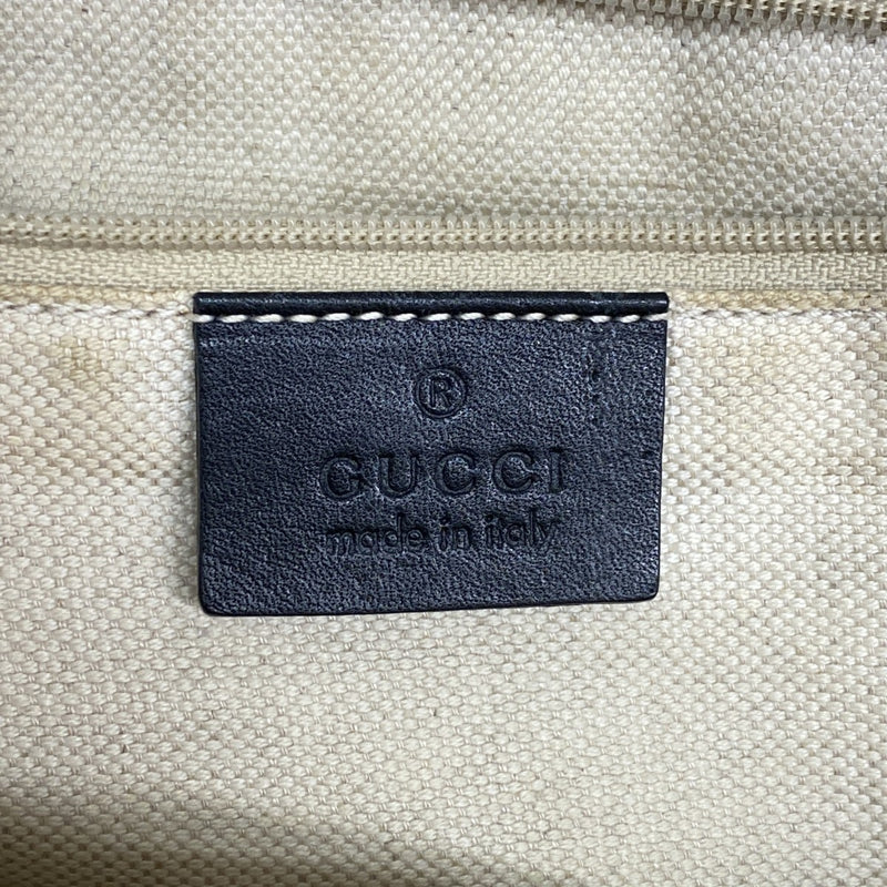 ★SALE【5he5623-h】グッチ ハンドバッグ ディアマンテ 211944 キャンバス ブラウン ブラック ゴールド金具【中古】レディース