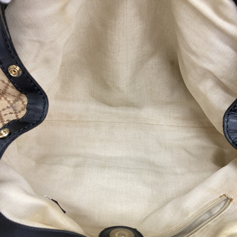★SALE【5he5623-h】グッチ ハンドバッグ ディアマンテ 211944 キャンバス ブラウン ブラック ゴールド金具【中古】レディース