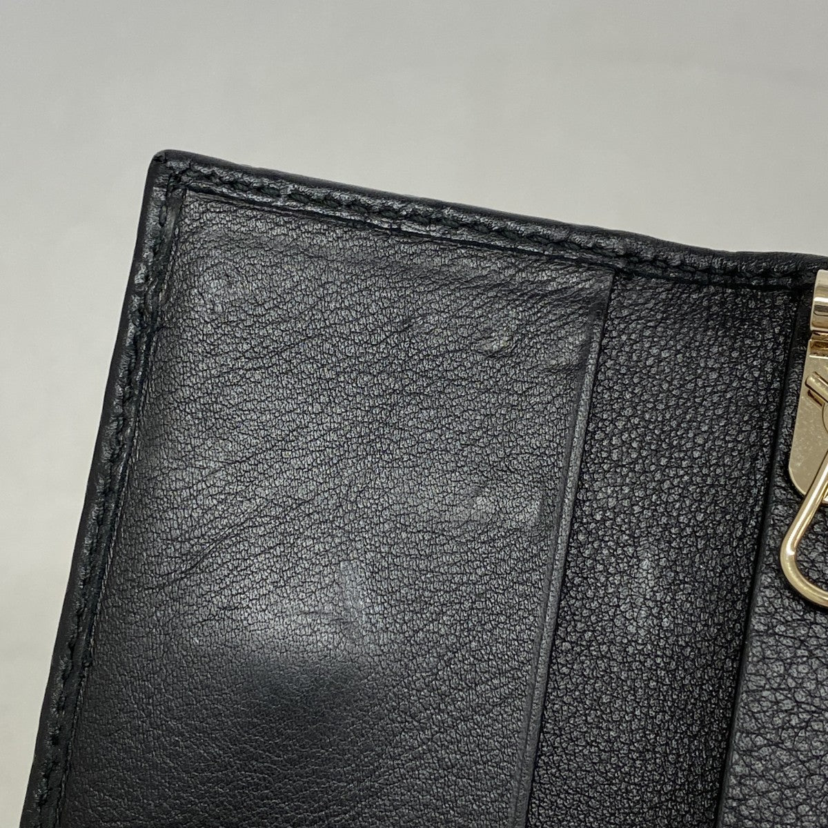 【5he5624-h】グッチ キーケース マイクログッチシマ 388682 レザー ブラック ゴールド金具【中古】レディース