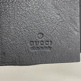 【5he5624-h】グッチ キーケース マイクログッチシマ 388682 レザー ブラック ゴールド金具【中古】レディース