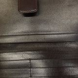 【5he5629-h】フェンディ 長財布 ズッカ ナイロンキャンバス ブラウン シルバー金具【中古】レディース