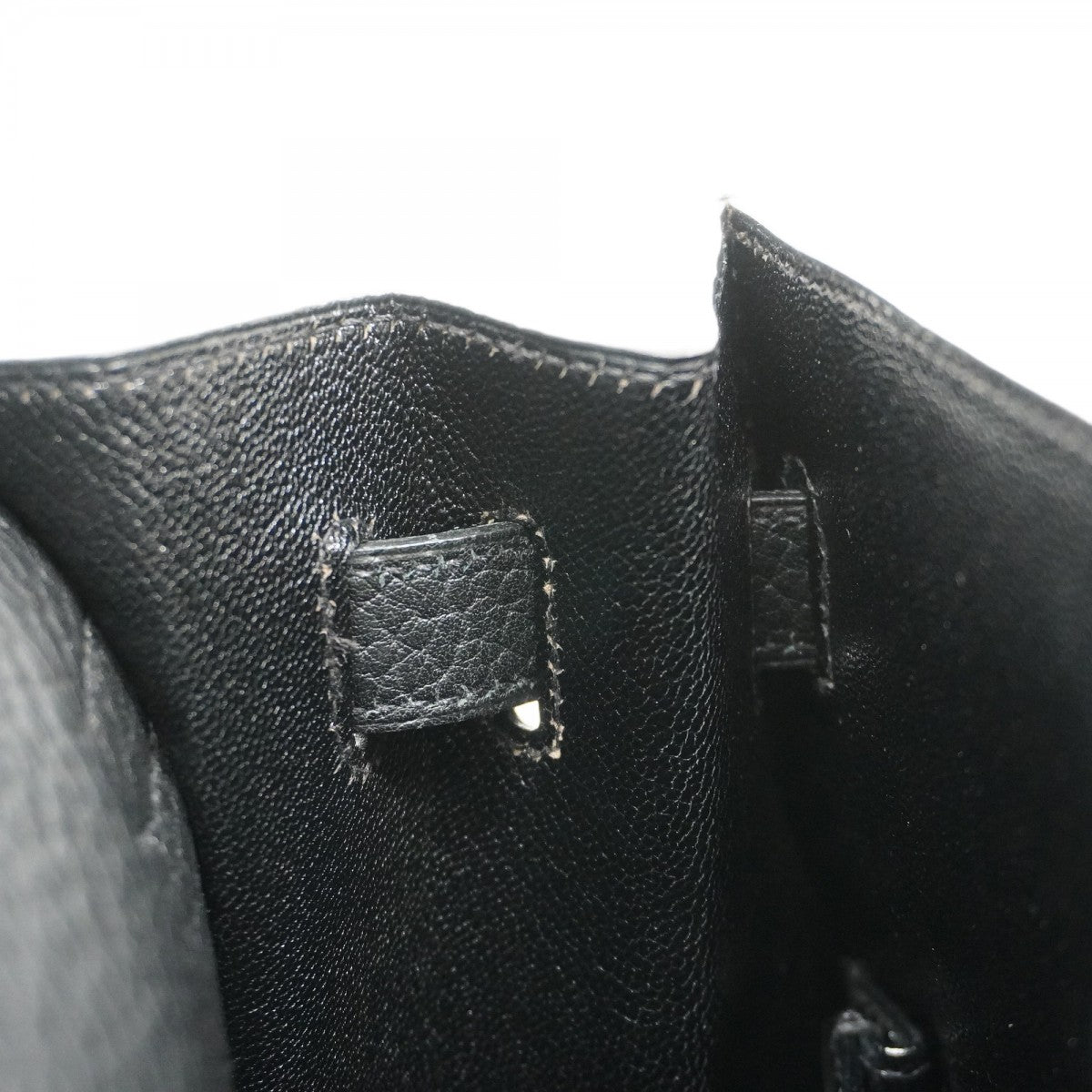 【5he5638-h】エルメス ハンドバッグ ケリー35 アルデンヌ ブラック ゴールド金具 ○Z刻印【中古】レディース