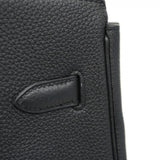 【5he5646-h】エルメス ハンドバッグ バーキン35 トゴ ブラック シルバー金具 C刻印【中古】レディース