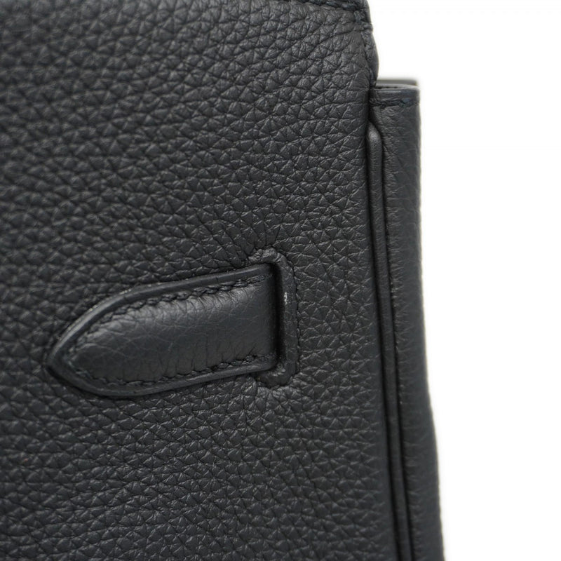 【5he5646-h】エルメス ハンドバッグ バーキン35 トゴ ブラック シルバー金具 C刻印【中古】レディース