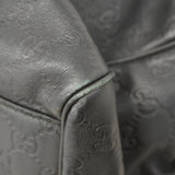 【5he5675-h】グッチ ハンドバッグ グッチシマ スーキー 211944 レザー ブラック シャンパンゴールド金具【中古】レディース