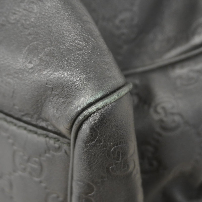 【5he5675-h】グッチ ハンドバッグ グッチシマ スーキー 211944 レザー ブラック シャンパンゴールド金具【中古】レディース