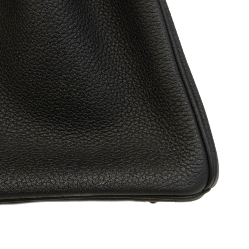 ★SALE【5he5705-g-b-h】エルメス ハンドバッグ バーキン30 トゴ ブラック シルバー金具 C刻印【中古】レディース
