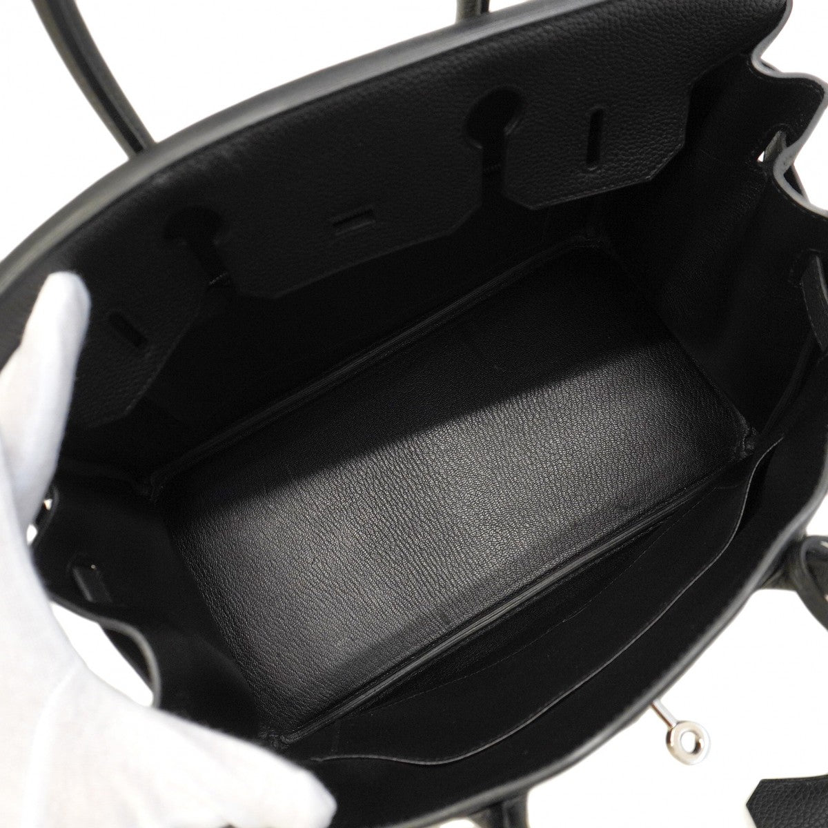 ★SALE【5he5705-g-b-h】エルメス ハンドバッグ バーキン30 トゴ ブラック シルバー金具 C刻印【中古】レディース