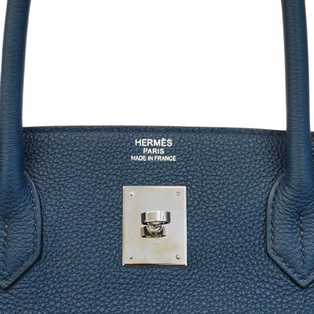 ★SALE【5he5706-g-h】エルメス ハンドバッグ バーキン40 トゴ ブルードプリュス シルバー金具 Z刻印【中古】メンズ