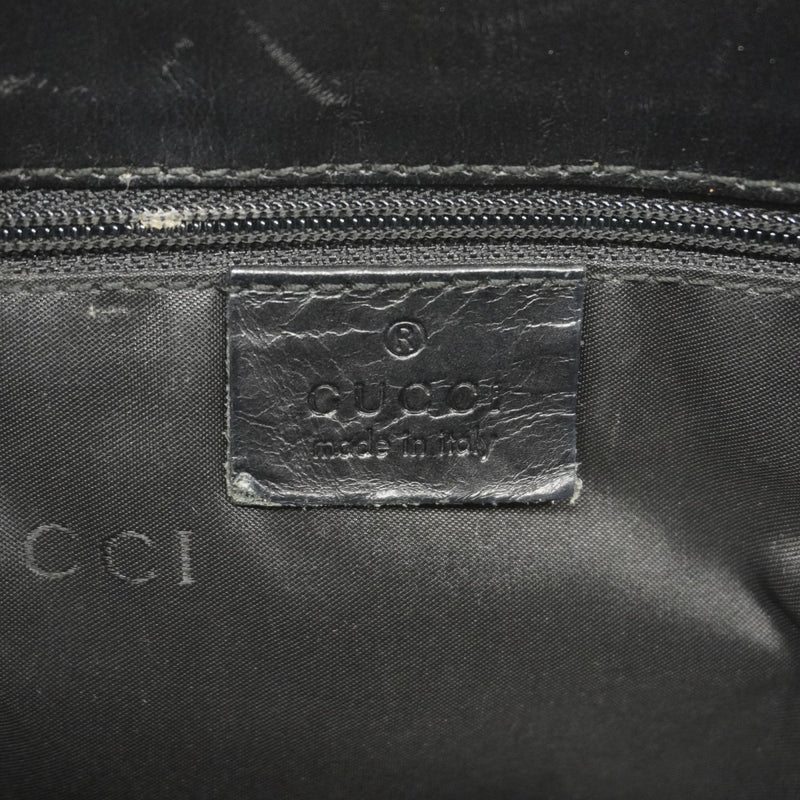 ★SALE【5he5723】グッチ ハンドバッグ ジャッキー 002 1067 ナイロンキャンバス ブラック シルバー金具【中古】レディース