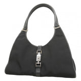 ★SALE【5he5723】グッチ ハンドバッグ ジャッキー 002 1067 ナイロンキャンバス ブラック シルバー金具【中古】レディース
