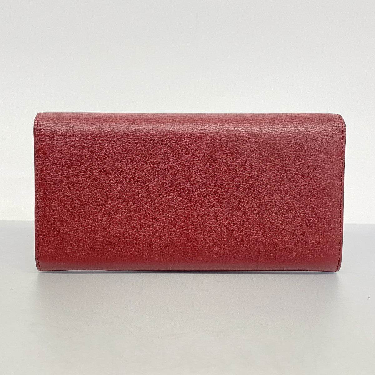 【5he5726】カルティエ 長財布 マスト レザー ボルドー ゴールド金具【中古】レディース
