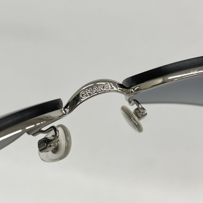 ★SALE【5he5737】シャネル サングラス 4117-B プラスチック ブラック オーロラ シルバー金具【中古】レディース