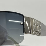 ★SALE【5he5737】シャネル サングラス 4117-B プラスチック ブラック オーロラ シルバー金具【中古】レディース