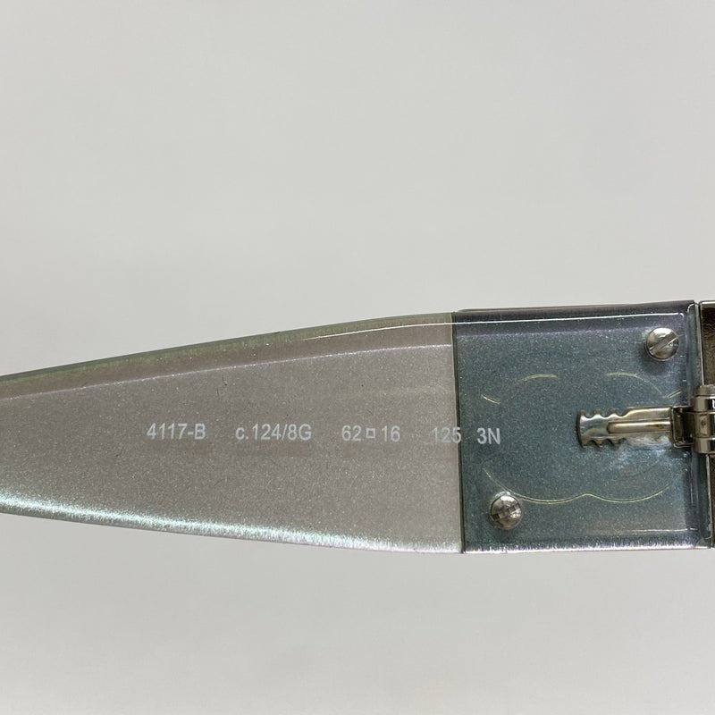 ★SALE【5he5737】シャネル サングラス 4117-B プラスチック ブラック オーロラ シルバー金具【中古】レディース