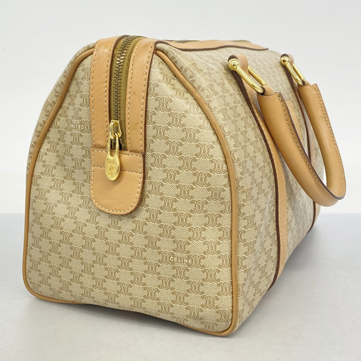 (C061809) CELINE セリーヌ マカダム ハンドバッグ レディース 5he5749】セリーヌ ハンドバッグ マカダム PVC ベージュ