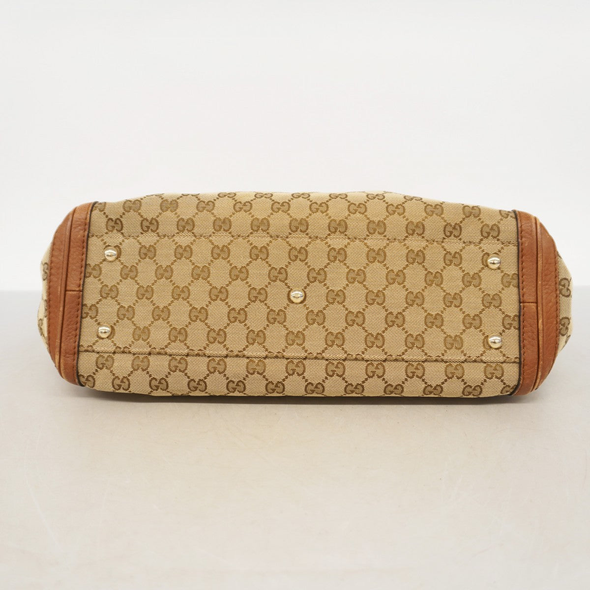 【5he5774】グッチ トートバッグ GGキャンバス/バンブー 269945 キャンバス ブラウン シャンパンゴールド金具【中古】レディース