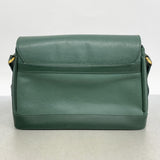 【5he5832】グッチ ショルダーバッグ 001 86 1198 レザー グリーン ゴールド金具【中古】レディース