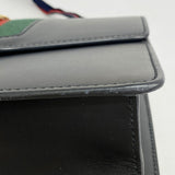 【5he5833】グッチ ショルダーバッグ シルヴィ 421882 レザー ブラック ゴールド金具【中古】レディース