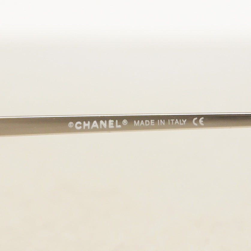 【5hf5932】シャネル サングラス 4017-D プラスチック パープル クリア シルバー金具【中古】レディース
