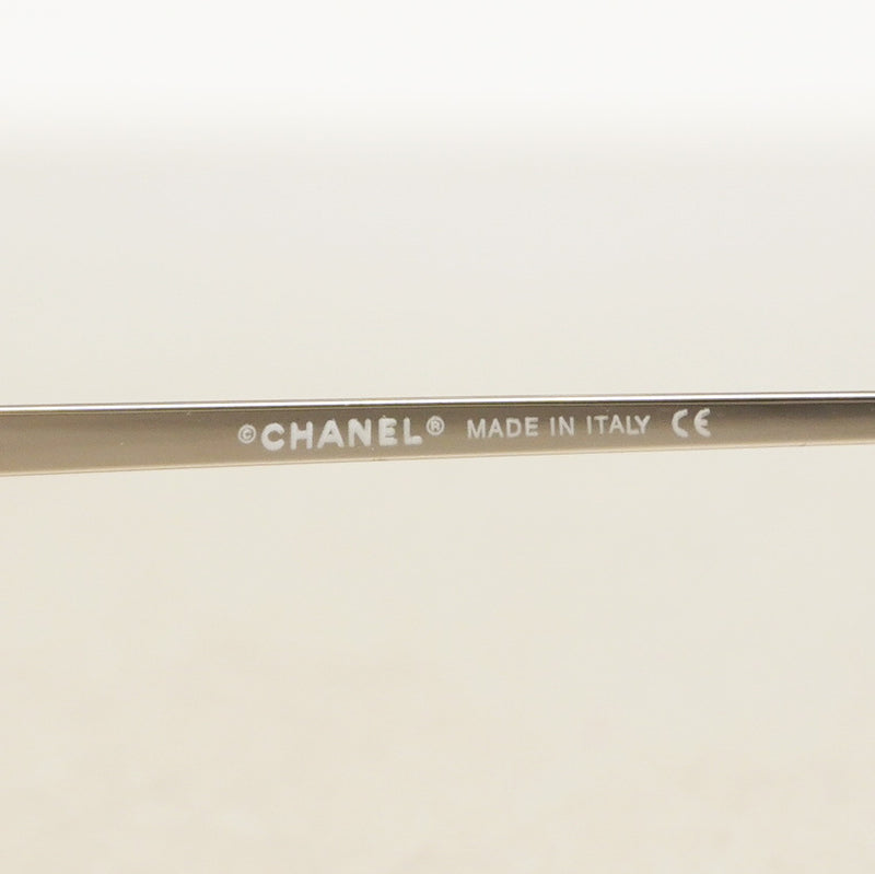 【5hf5932】シャネル サングラス 4017-D プラスチック パープル クリア シルバー金具【中古】レディース