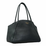 【5hf5954】プラダ ショルダーバッグ レザー ブラック ゴールド金具【中古】レディース